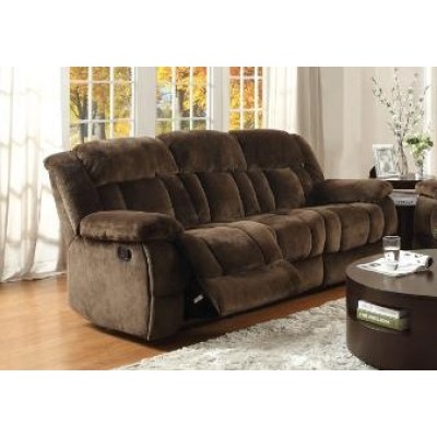 Laurelton Reclining Sofa (Dark Brown)